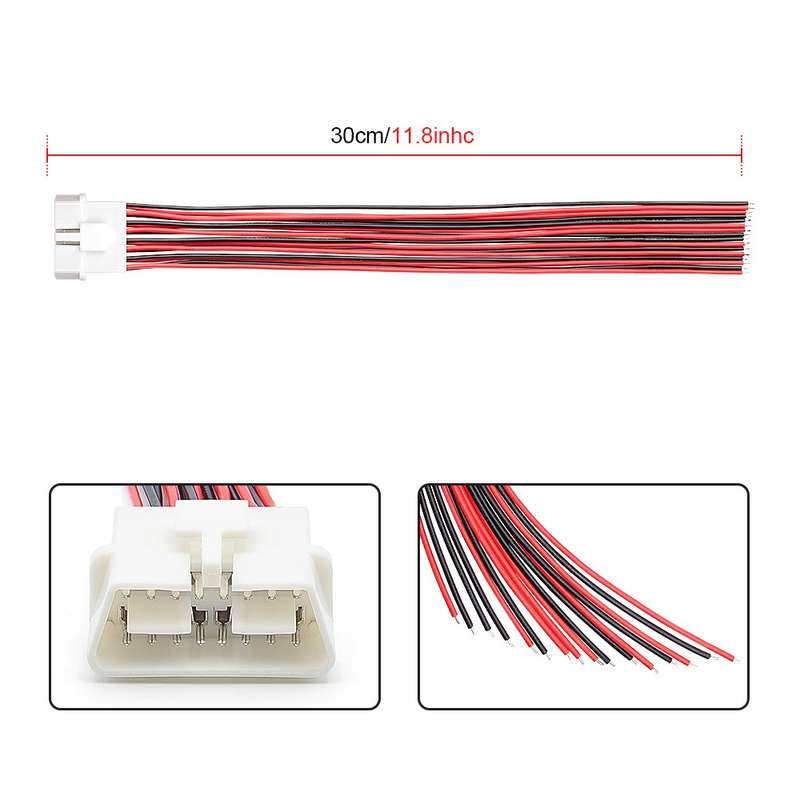 30cm 16Pin Fixed Terminal Extension Cable Male Plug