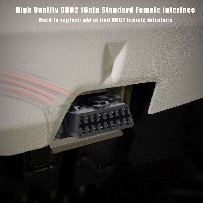 30cm 16Pin Fixed Terminal Extension Cable Female Plug for KIA