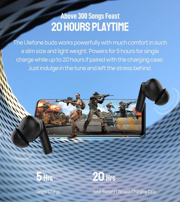 Original Ulefone Buds TWS True Wireless Bluetooth Earphone(White)