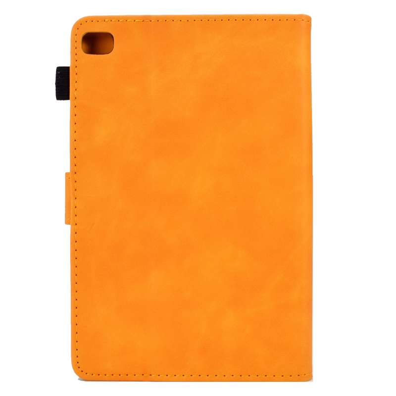 For iPad mini 5/4/3/2/1 Embossed Smile Flip Tablet Leather Smart Case(Red)