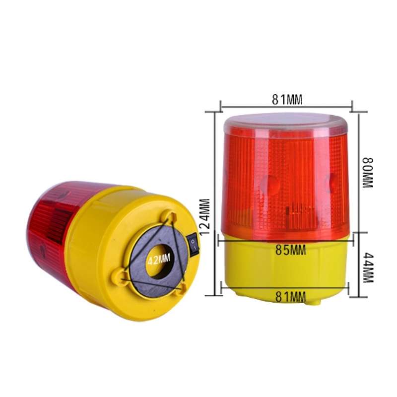 Night Solar Safety Warning Flash Light, Specification:04 Magnet(Blue)