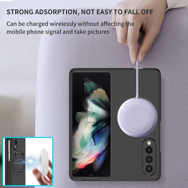 For Samsung Galaxy Z Fold3 5G Magsafe Magnetic Folding PC Phone Case(Black)