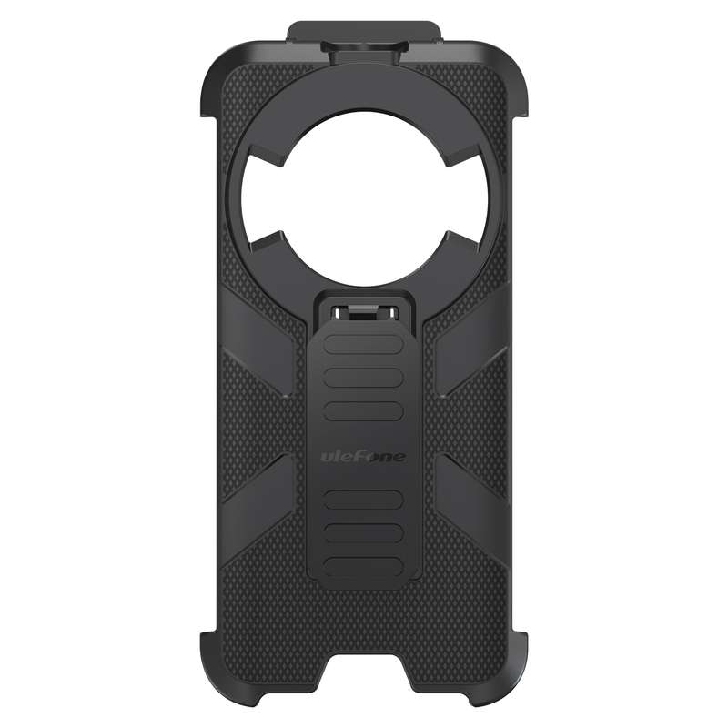 For Ulefone Power Armor 16 Pro / Power Armor 16S Ulefone Back Clip Phone Case with Carabiner(Black)