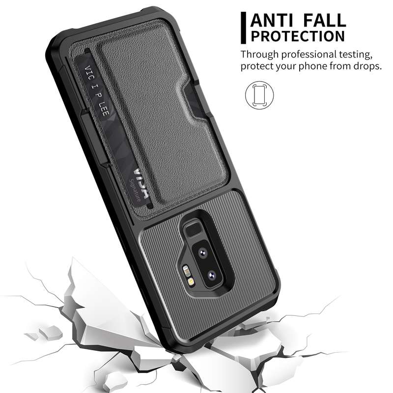 For Samsung Galaxy Note10+ ZM02 Card Slot Holder Phone Case(Black)