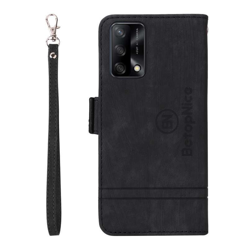 For OPPO A74 4G BETOPNICE Dual-side Buckle Leather Phone Case(Pink)