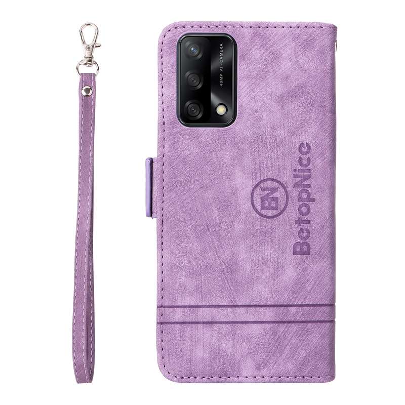 For OPPO A74 4G BETOPNICE Dual-side Buckle Leather Phone Case(Pink)
