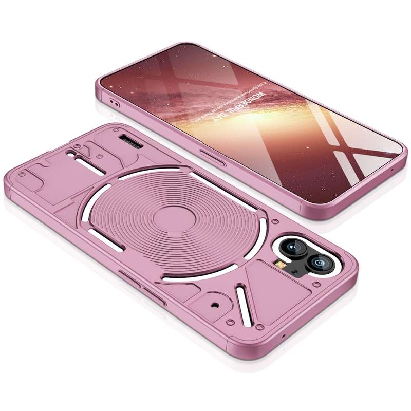 For Nothing Phone 1 GKK Three Stage Splicing Full Coverage PC Phone Case(Rose Gold)