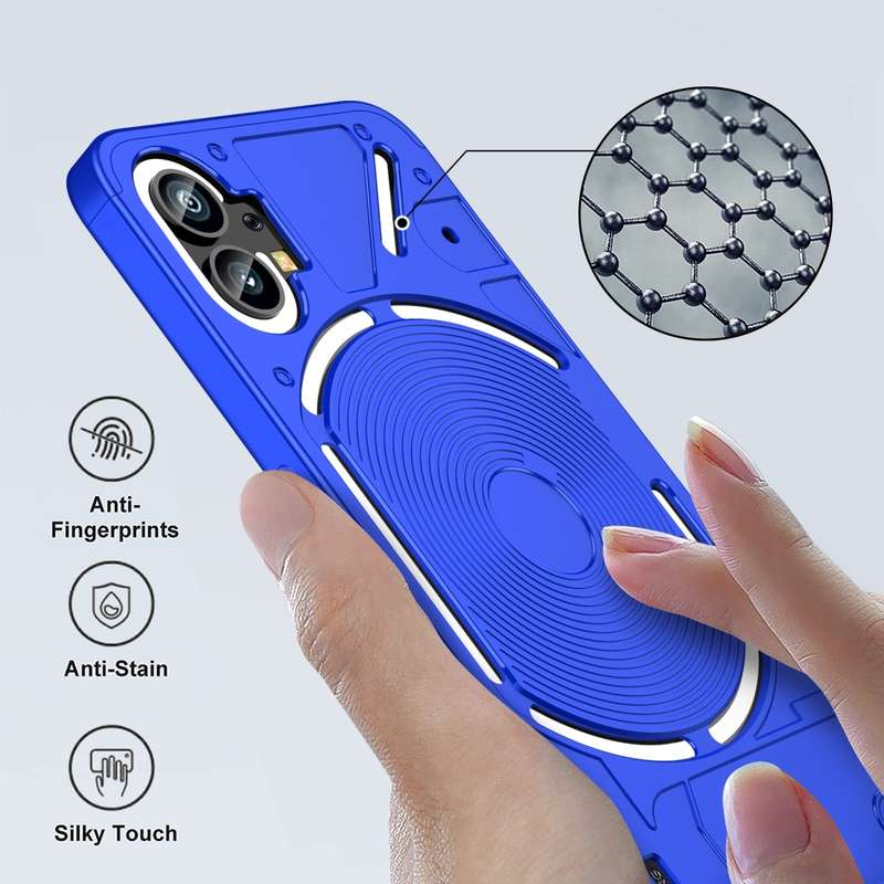 For Nothing Phone 1 GKK Three Stage Splicing Full Coverage PC Phone Case(Rose Gold)