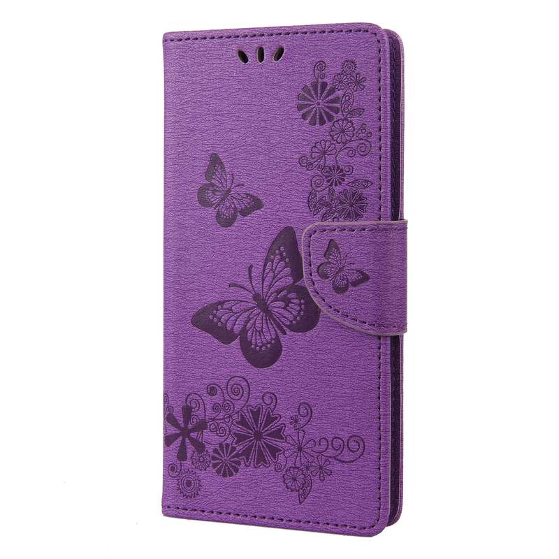 For Samsung Galaxy A04 Butterfly Embossed Horizontal Flip Leather Phone Case(Black)