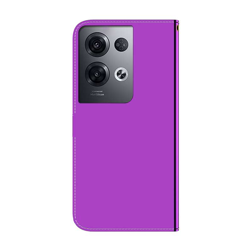 For OPPO Reno8 Pro Imitated Mirror Surface Flip Leather Phone Case(Mint Green)