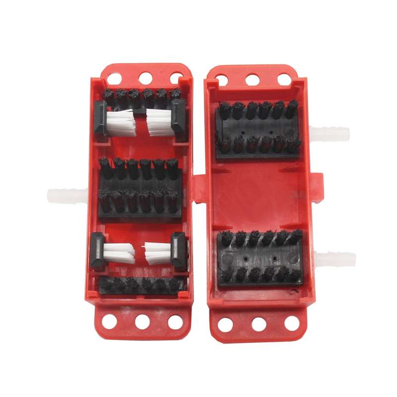 Motorcycle Chain Cleaning Kit(Red)