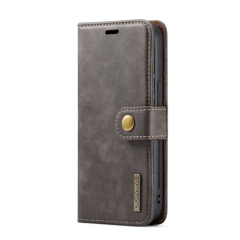 For iPhone 14 Pro Max DG.MING Crazy Horse Texture Detachable Magnetic Leather Case(Brown)