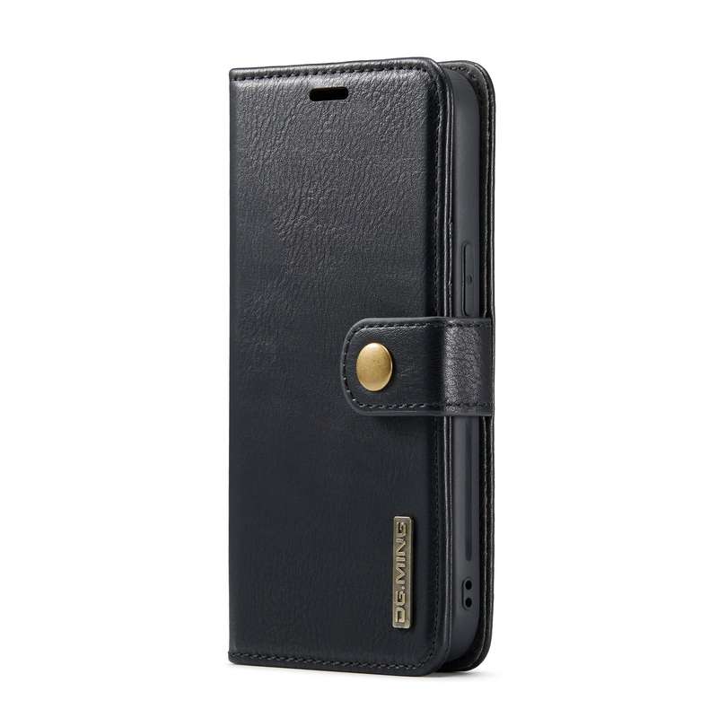 For iPhone 14 Pro Max DG.MING Crazy Horse Texture Detachable Magnetic Leather Case(Brown)