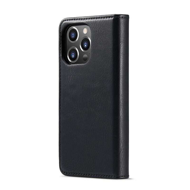 For iPhone 14 Pro Max DG.MING Crazy Horse Texture Detachable Magnetic Leather Case(Brown)