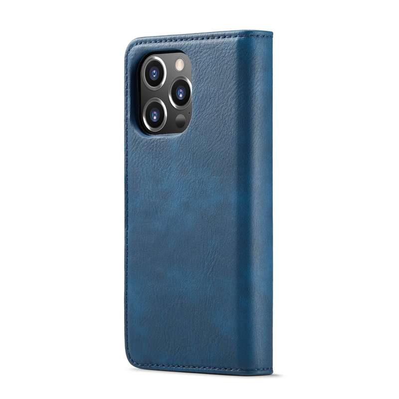 For iPhone 14 Pro Max DG.MING Crazy Horse Texture Detachable Magnetic Leather Case(Brown)