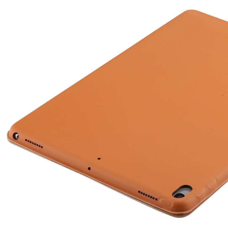 For iPad Air 3 10.5 inch Horizontal Flip Smart Leather Case with Three-folding Holder(Dark Brown)