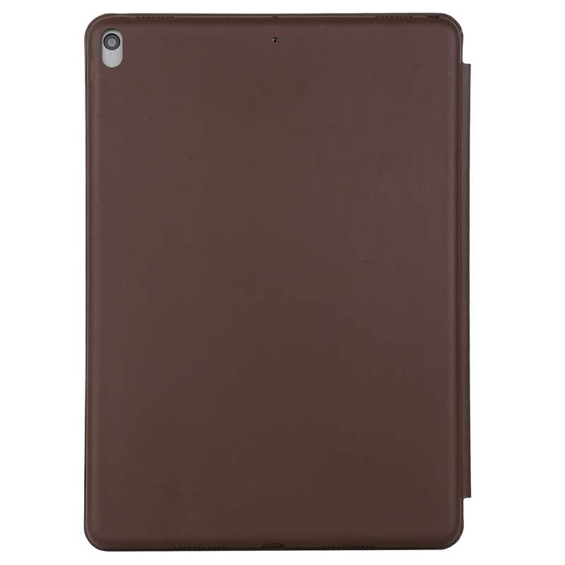 For iPad Air 3 10.5 inch Horizontal Flip Smart Leather Case with Three-folding Holder(Dark Brown)