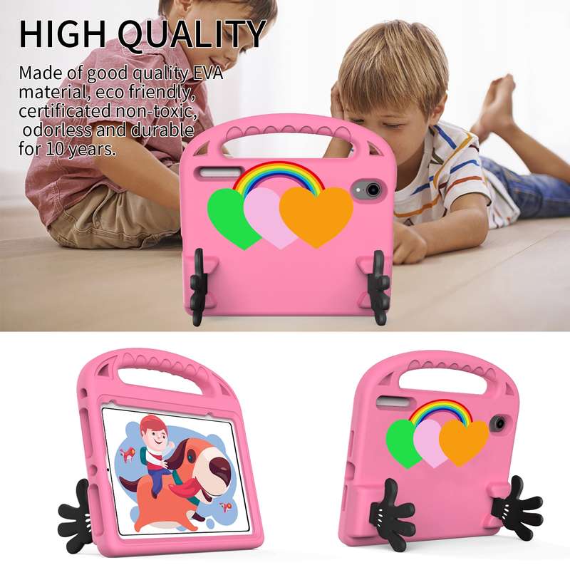 For iPad mini 2024 / mini 6 Love Small Palm Holder EVA Tablet Case(Pink)