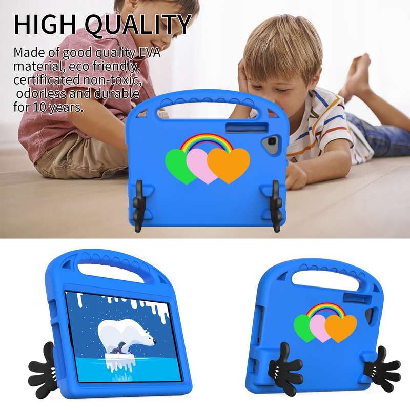 For Samsung Galaxy Tab A 10.1 2019 Love Small Palm Holder EVA Tablet Case(Blue)