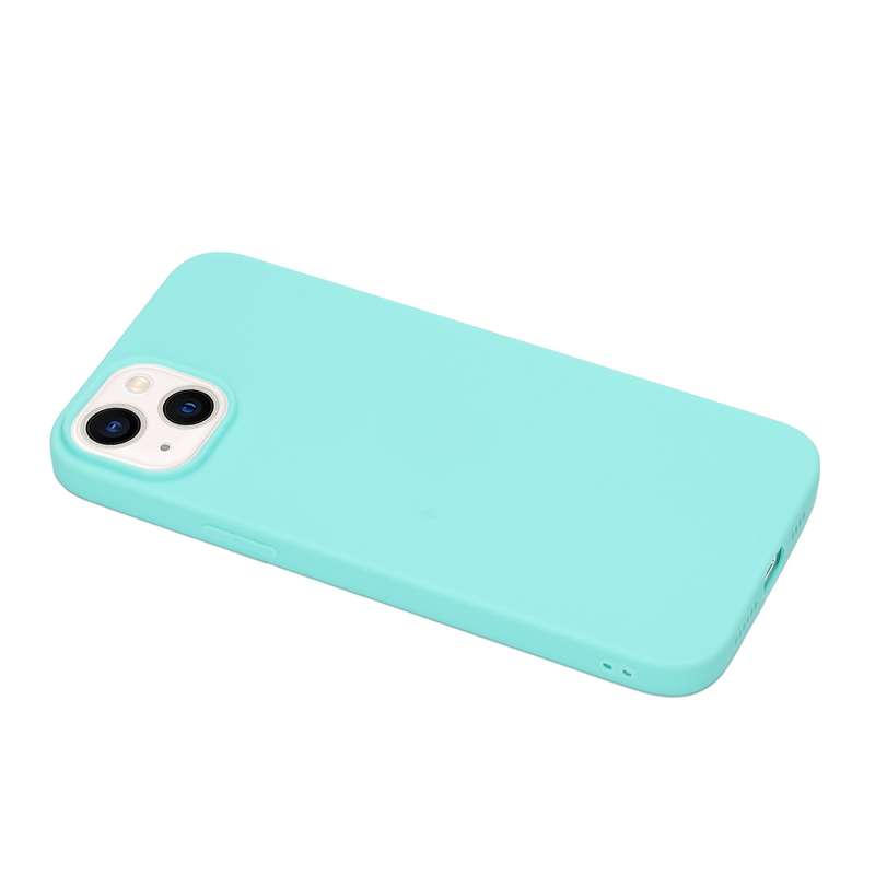 For iPhone 14 Plus Solid Color Frosted Silicone Phone Case(Red)