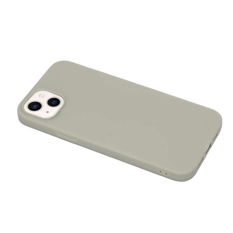 For iPhone 14 Plus Solid Color Frosted Silicone Phone Case(Red)