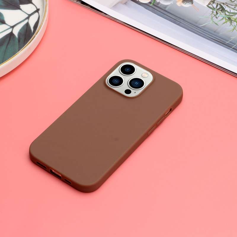 For iPhone 14 Pro Max Solid Color Frosted Silicone Phone Case(White)