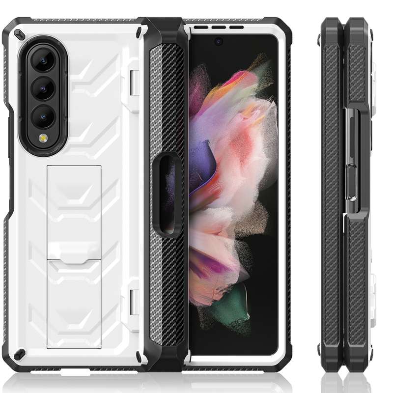 For Samsung Galaxy Z Fold3 5G Armored All-inclusive Shockproof Folding Phone Case(Black)