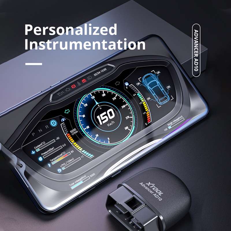 BFN Bluetooth 5.1 Car Diagnostic Software Tester OBD2 Engine Fault Diagnosis Tester AD11 Mobile Ver