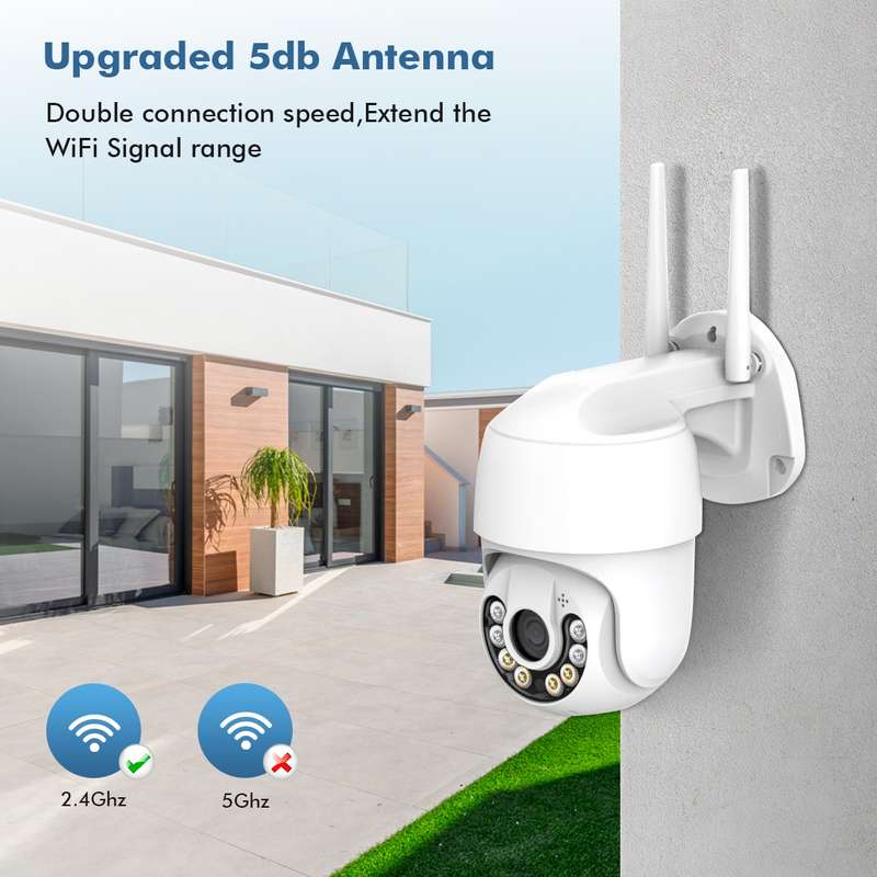 QX59 1920 x 1080P HD 2MP Wireless WiFi Smart Surveillance Camera Support Night Vision & Motion Detec