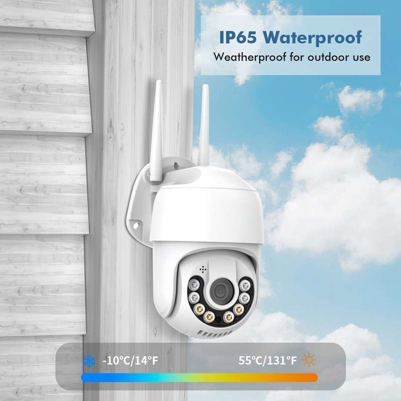 QX59 1920 x 1080P HD 2MP Wireless WiFi Smart Surveillance Camera Support Night Vision & Motion Detec