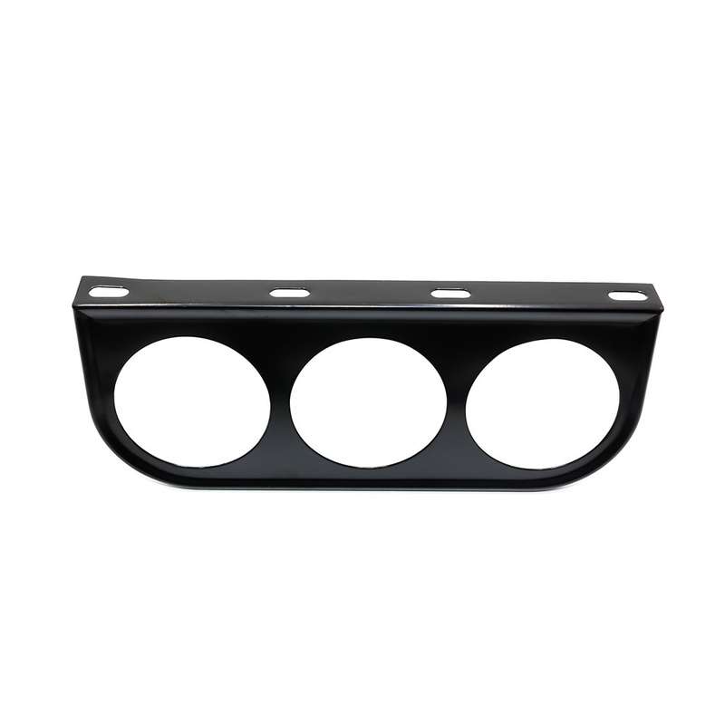 Car 52mm 3 Holes Iron Dash Gauge Meter Pod Mount Holder(Silver)