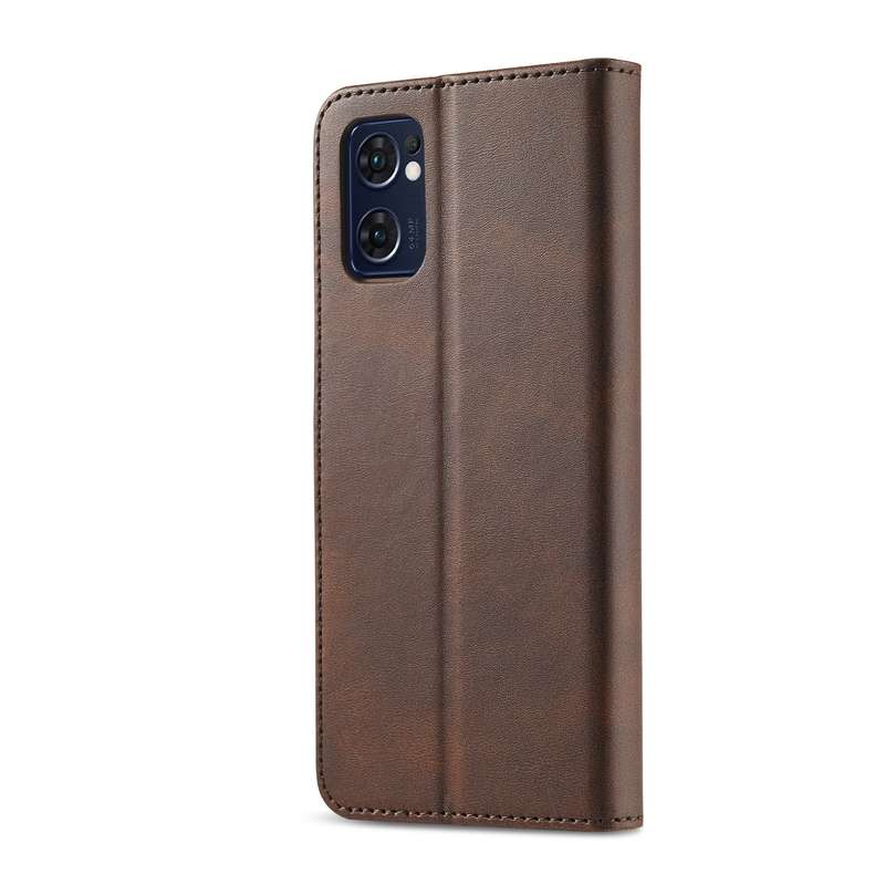 For OPPO A77 5G / A97 5G / Realme V23 LC.IMEEKE Calf Texture Leather Phone Case(Blue)