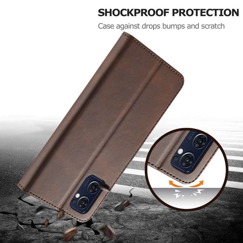 For OPPO A77 5G / A97 5G / Realme V23 LC.IMEEKE Calf Texture Leather Phone Case(Blue)