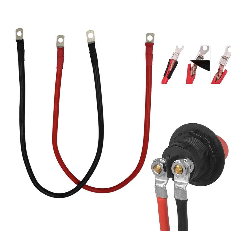 50A 10AWG Car Yacht Battery Selector Isolator Disconnect Rotary Switch Cut With Power Cord