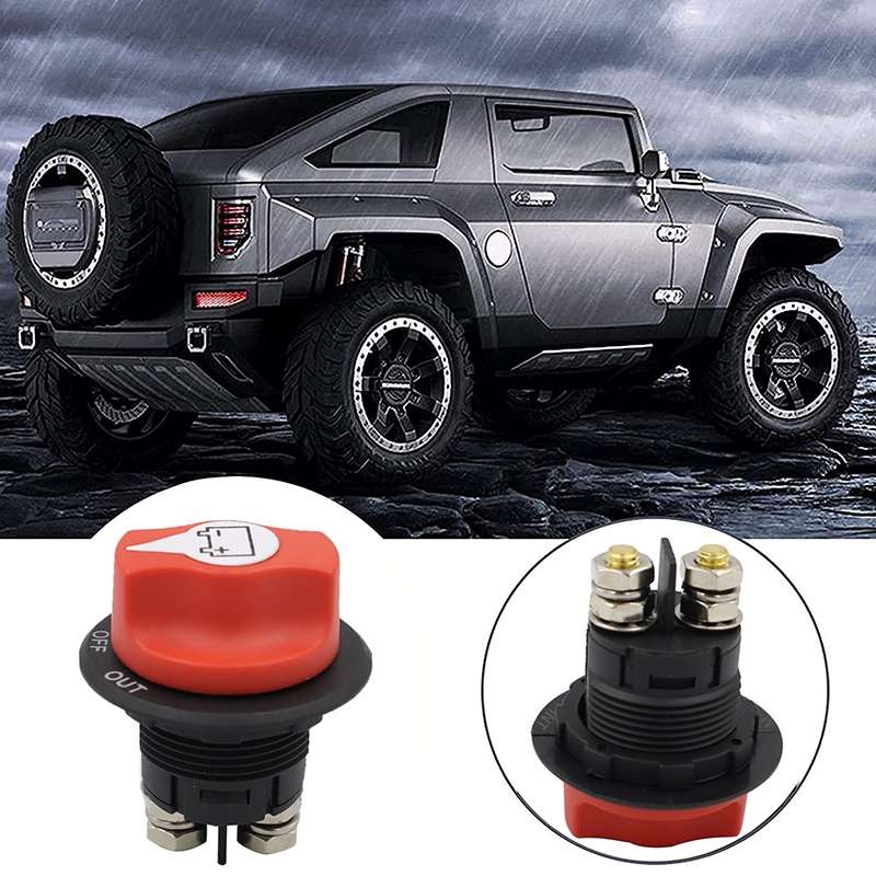 100A 8AWG Car Yacht Battery Selector Isolator Disconnect Rotary Switch Cut With Power Cord