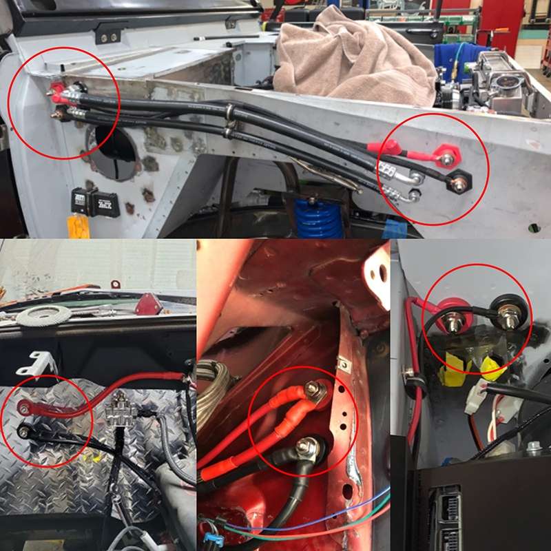 Car Battery Charger Studs Battery Terminal Connectors(Red)