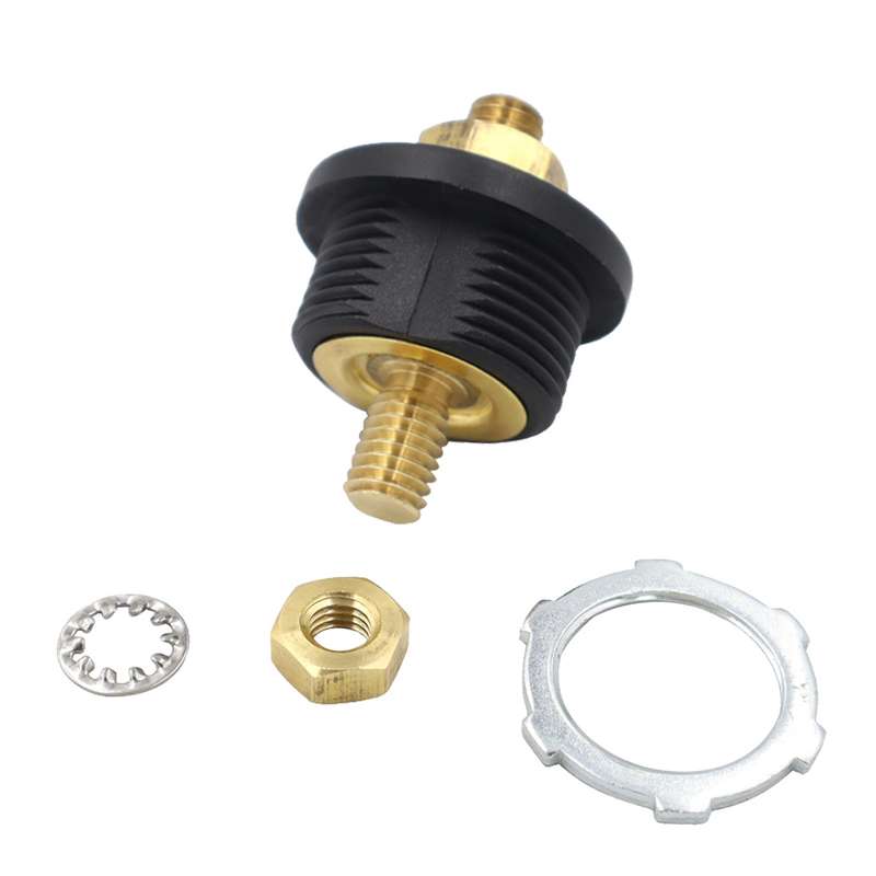 Car Battery Charger Studs Battery Terminal Connectors(Black)