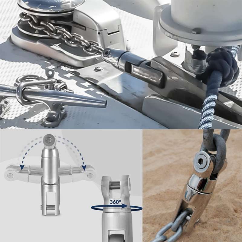 Three Stage 10-12mm 316 Stainless Steel Marine Anchor Rotary Joint