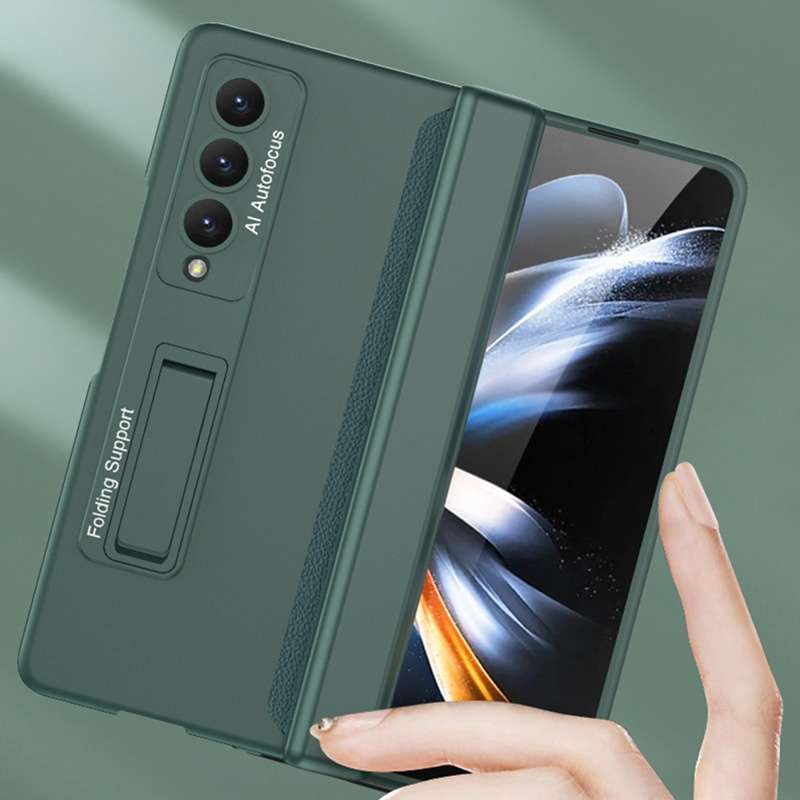 For Samsung Galaxy Z Fold4 GKK Magnetic Hinged Folding Full Phone Case(Black)