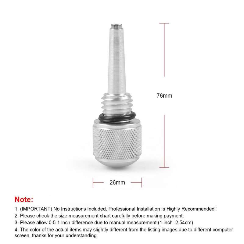 For WEN Yamaha Predator M18 x 2.5 Inverter Generator Magnetic Dipstick(Silver)