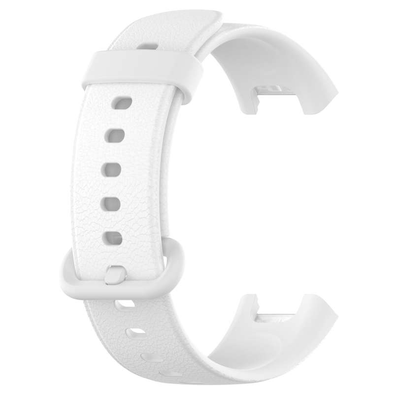 For Xiaomi MI Watch Lite / Redmi Watch Litchi Texture Leather Watch Band(White)