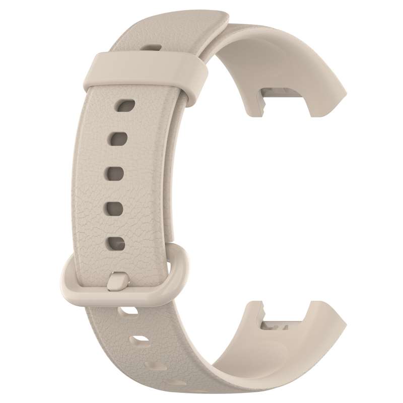 For Xiaomi MI Watch Lite / Redmi Watch Litchi Texture Leather Watch Band(White)