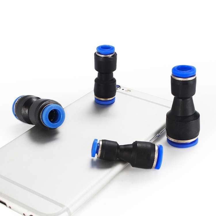 PG12-10 LAIZE 10pcs Plastic Reducing Straight Pneumatic Quick Fitting Connector