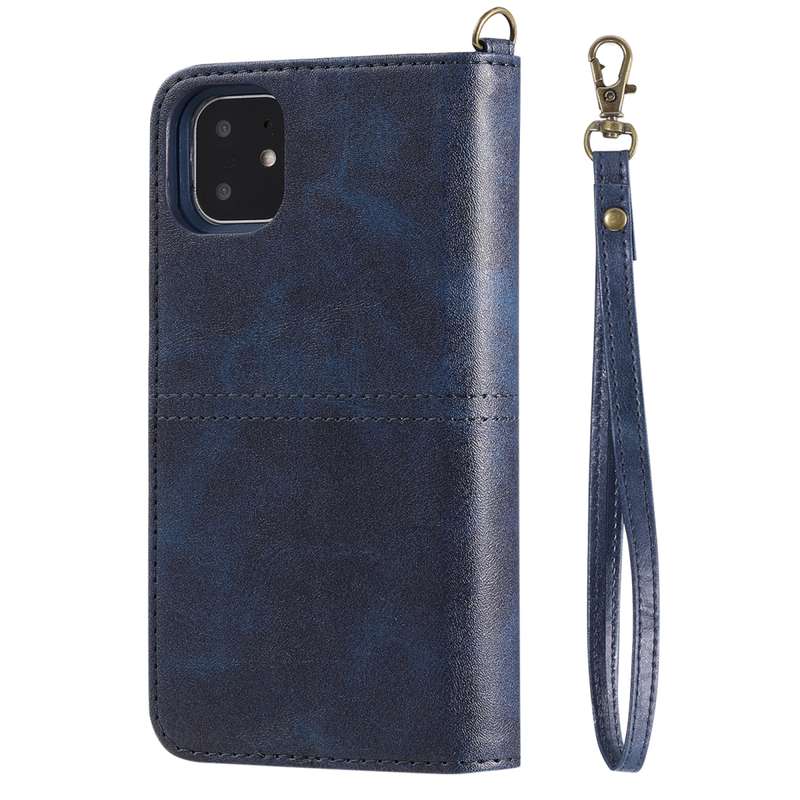 For iPhone 11 Multifunctional Detachable Magnetic Horizontal Flip Leather Case with Card Slots & Hol