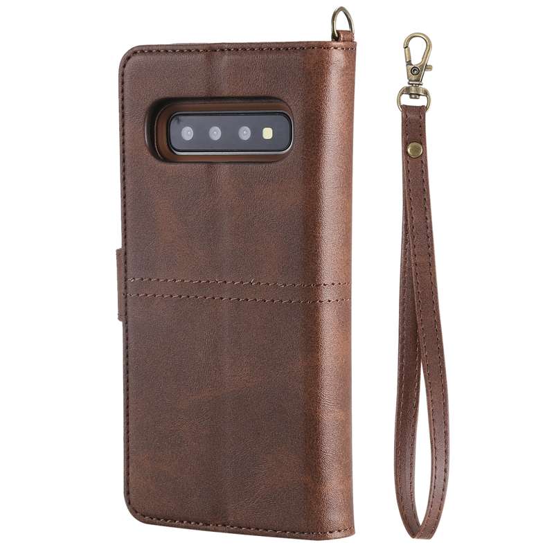 For Galaxy S10 Multifunctional Detachable Magnetic Horizontal Flip Leather Case with Card Slots & Ho