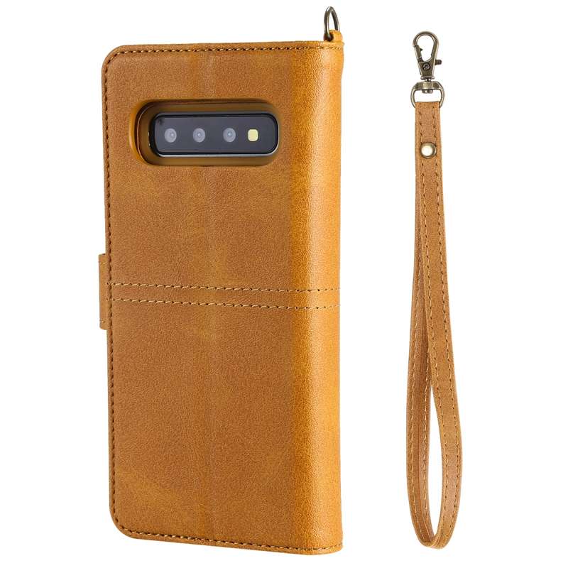 For Galaxy S10 Multifunctional Detachable Magnetic Horizontal Flip Leather Case with Card Slots & Ho