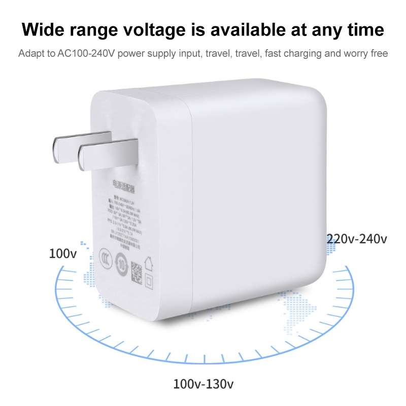 65W Warp Flash Charging Mobile Phone Adapter, Style:65W Charger+1.5m Fast Charging Cable