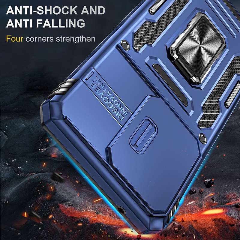 For Samsung Galaxy S20 Ultra Armor PC + TPU Camera Shield Phone Case(Grey)