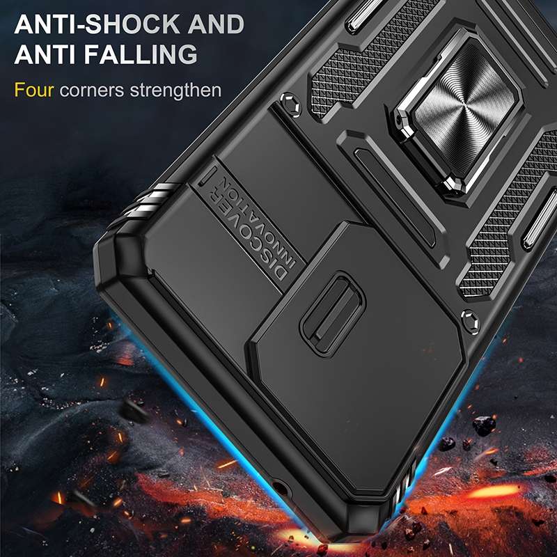 For Samsung Galaxy S20 Ultra Armor PC + TPU Camera Shield Phone Case(Grey)