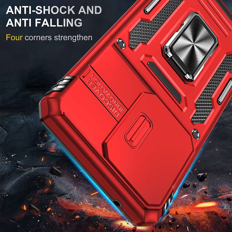 For Samsung Galaxy S20 Ultra Armor PC + TPU Camera Shield Phone Case(Grey)